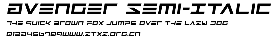 Avenger Semi-Italic