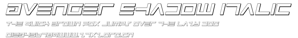 Avenger Shadow Italic