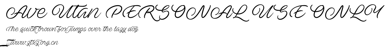 Ave Utan PERSONAL USE ONLY