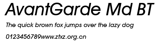 AvantGarde Md BT.ttf