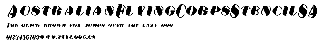 AustralianFlyingCorpsStencilSA