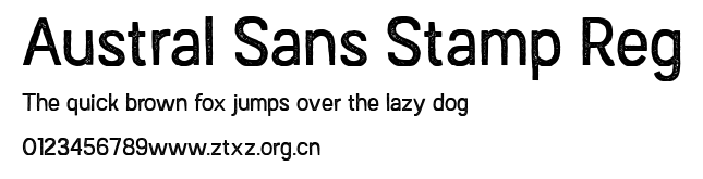 Austral Sans Stamp Reg