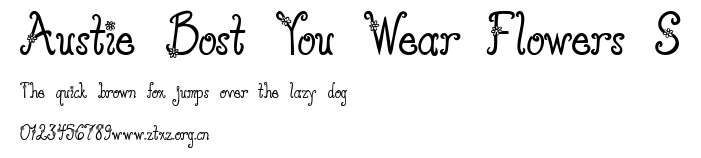 Austie Bost You Wear Flowers S