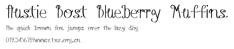 Austie Bost Blueberry Muffins