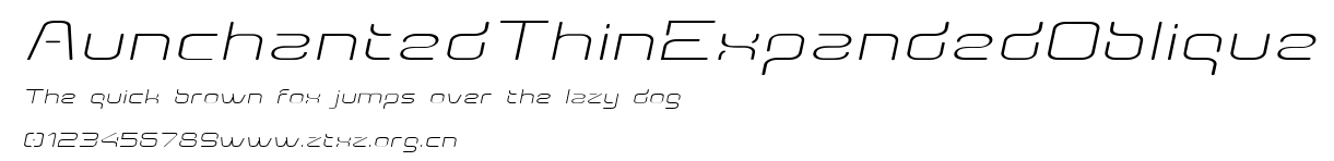 AunchantedThinExpandedOblique