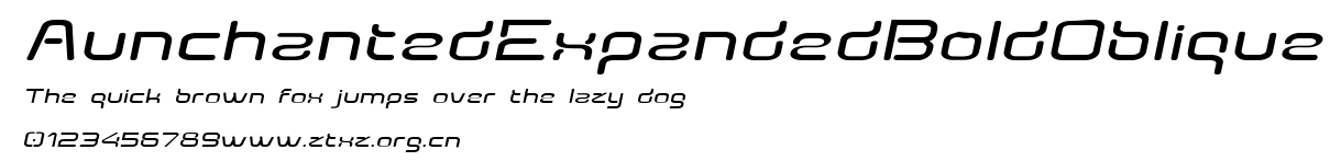 AunchantedExpandedBoldOblique