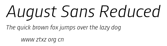 August Sans Reduced