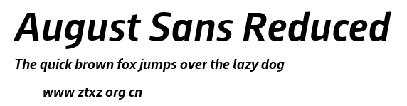 August Sans Reduced