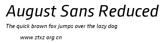August Sans Reduced