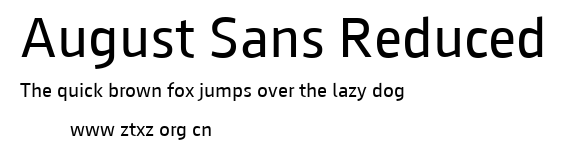 August Sans Reduced
