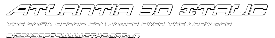 Atlantia 3D Italic