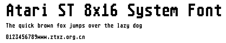 Atari ST 8x16 System Font