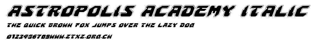 Astropolis Academy Italic