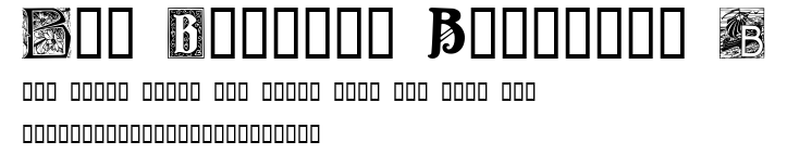 Art Nouveau Initials B