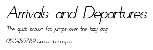 Arrivals and Departures