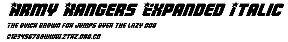 Army Rangers Expanded Italic