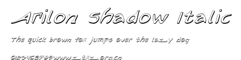 Arilon Shadow Italic