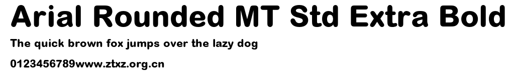 Arial Rounded MT Std Extra Bold