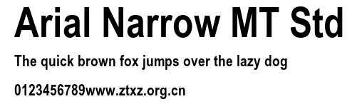 Arial Narrow MT Std