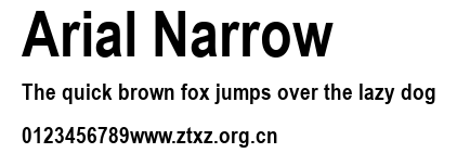 Arial Narrow
