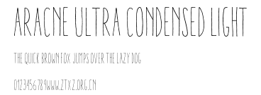 Aracne Ultra Condensed Light