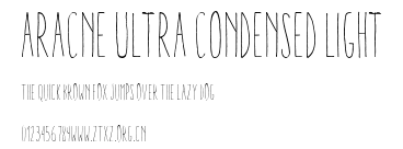 Aracne Ultra Condensed Light