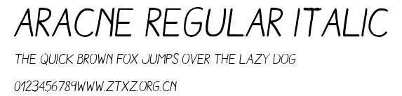 Aracne Regular Italic