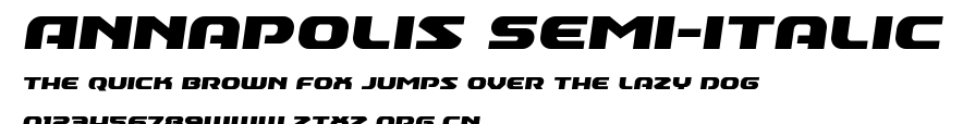 Annapolis Semi-Italic