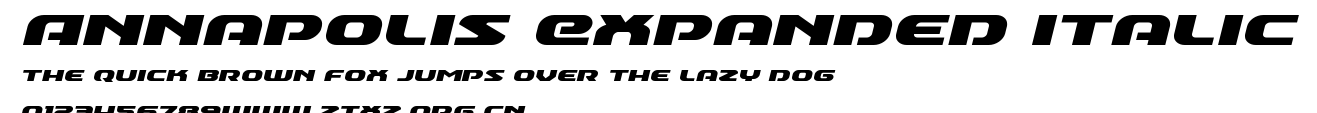 Annapolis Expanded Italic
