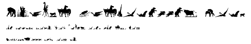 Animal Silhouettes Four