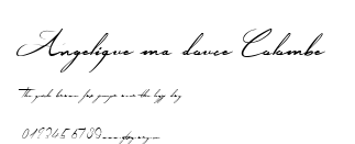 Angelique ma douce Colombe