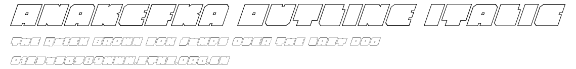 Anakefka Outline Italic