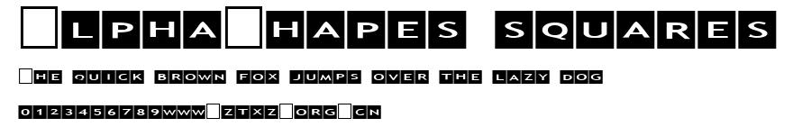 AlphaShapes squares