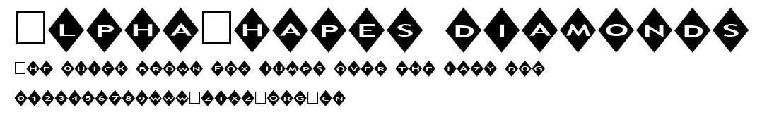 AlphaShapes diamonds