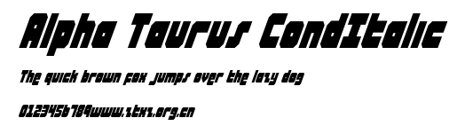 Alpha Taurus CondItalic