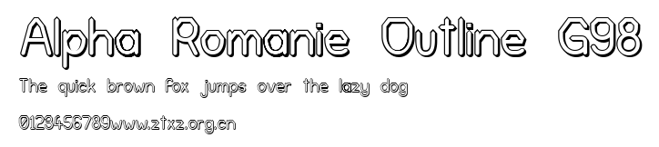 Alpha Romanie Outline G98