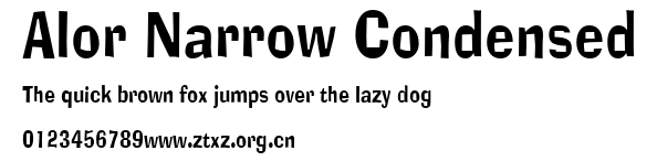 Alor Narrow Condensed