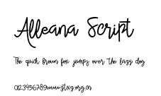 Alleana Script
