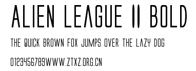 Alien League II Bold