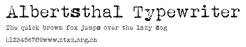 Albertsthal Typewriter