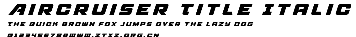 Aircruiser Title Italic