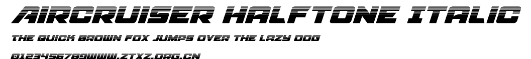 Aircruiser Halftone Italic