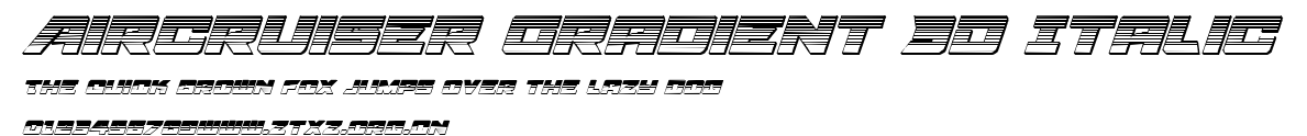 Aircruiser Gradient 3D Italic