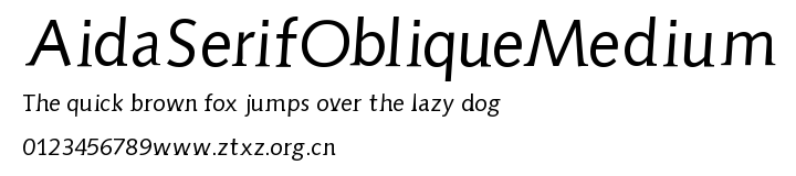 AidaSerifObliqueMedium