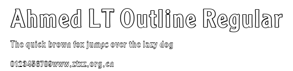 Ahmed LT Outline Regular