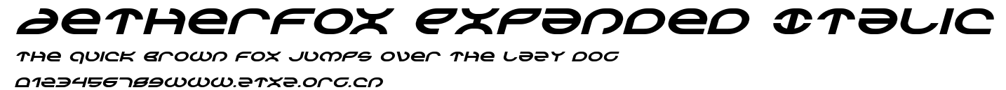 Aetherfox Expanded Italic