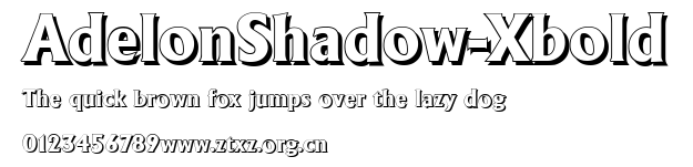 AdelonShadow-Xbold