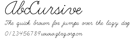 AbcCursive
