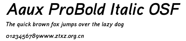 Aaux ProBold Italic OSF