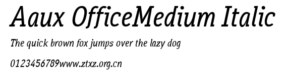 Aaux OfficeMedium Italic